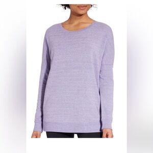 CALIA Effortless Zip Detail Purple Sweatshirt